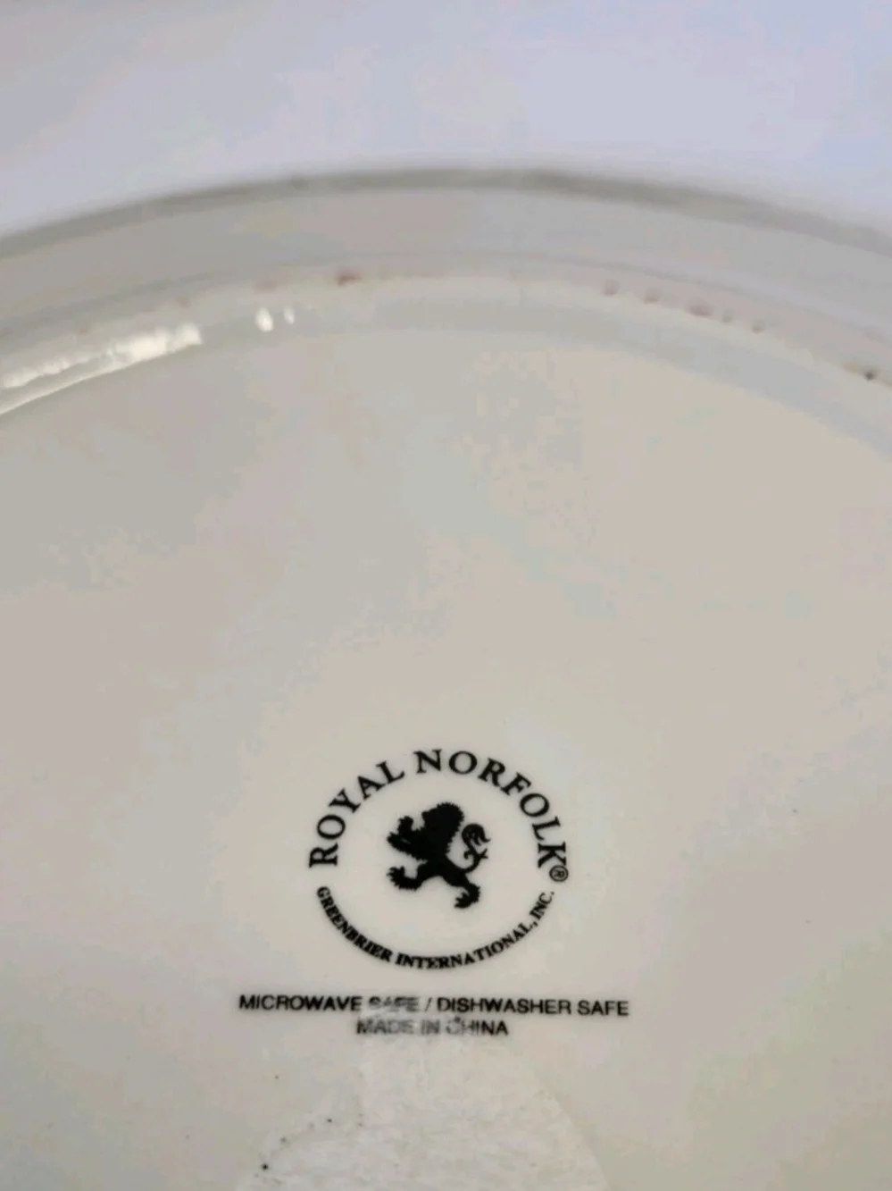 Royal Norfolk Green Pine Tree Dinner Plate